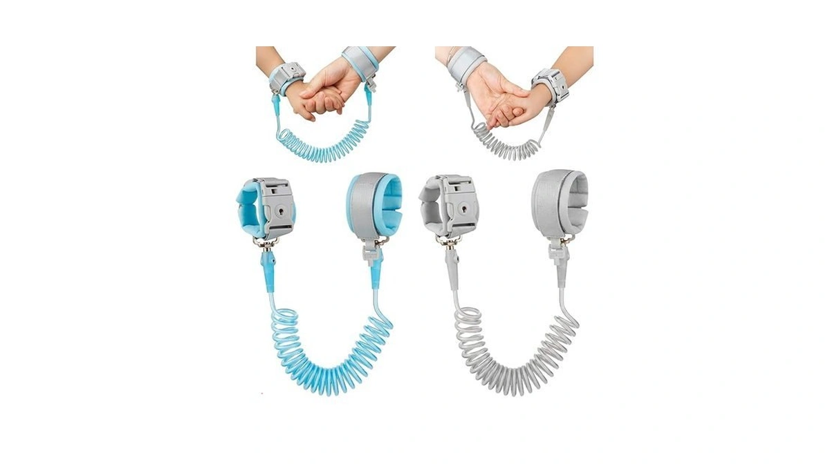 Pandaear 2 Pack Anti Lost Wrist Link, Toddler Harness Walking