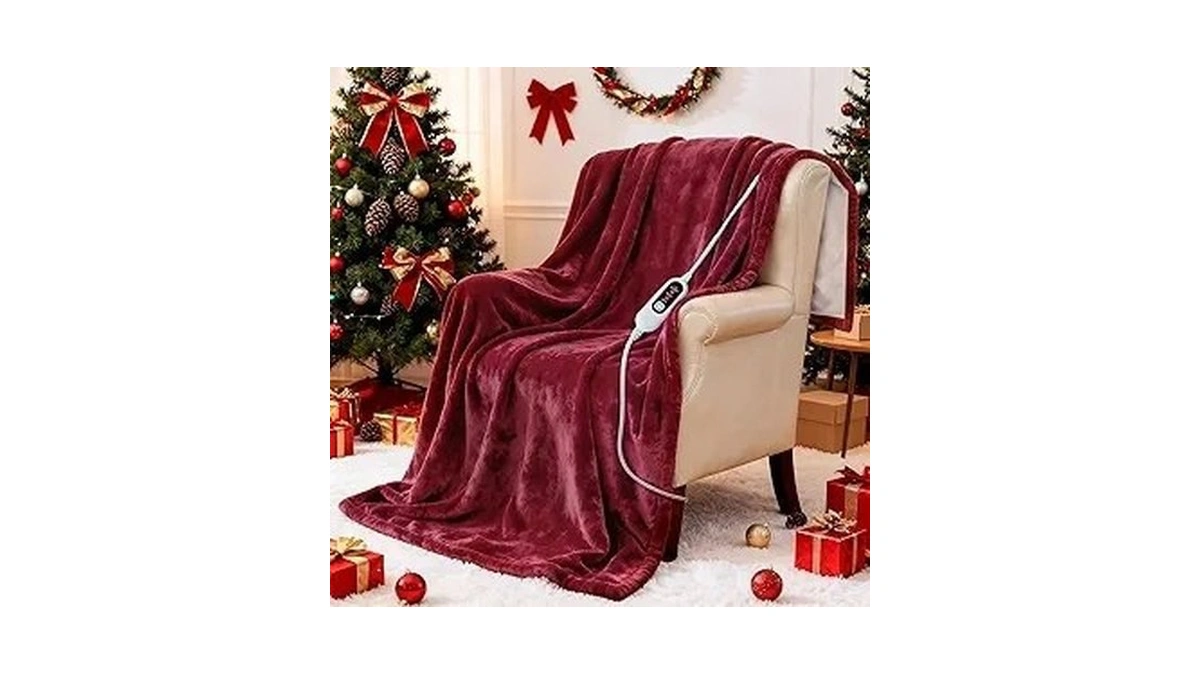 Mlivrom Heated Blanket Electric Throw, β50 X 60 With 5