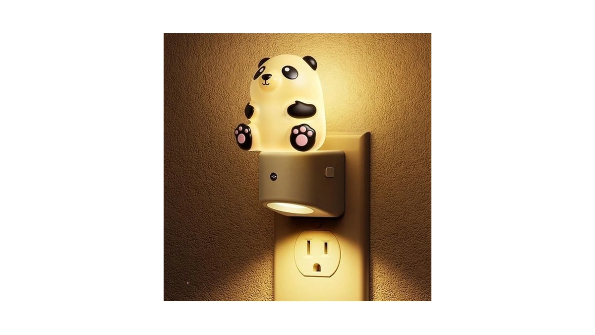 L Lohas Led Night Light For Kids, 3d Panda Night