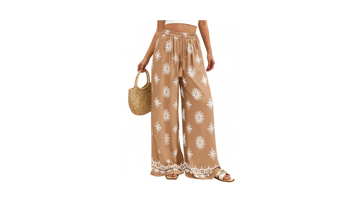 Prettygarden Women's Wide Leg Palazzo Pants 2026 Summer Boho Floral