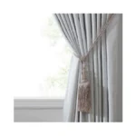 Elrene Home Fashions Julia Rhinestone Tassel Curtain Tieback, 26", Mauve