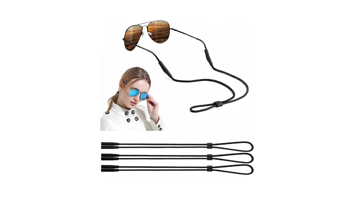 Banstle Eyeglasses Holder Strap - 3 Pcs Adjustable Eyewear String