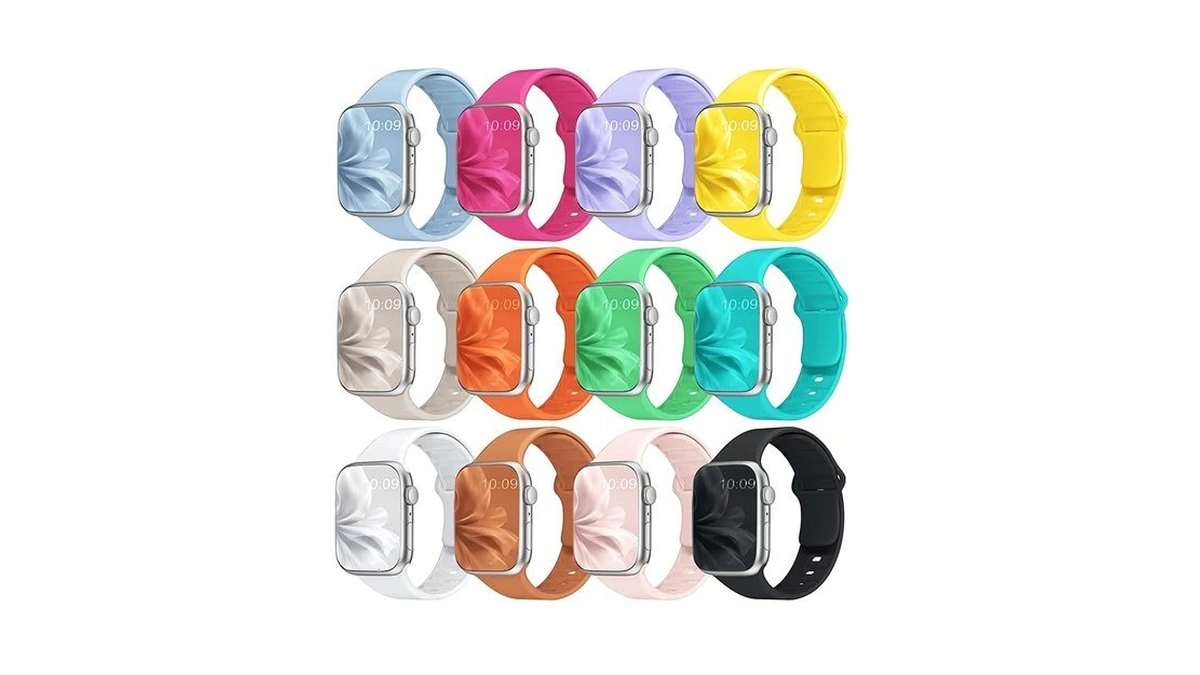 12 Pack Sport Bands Compatible With Apple Watch Band 38mm