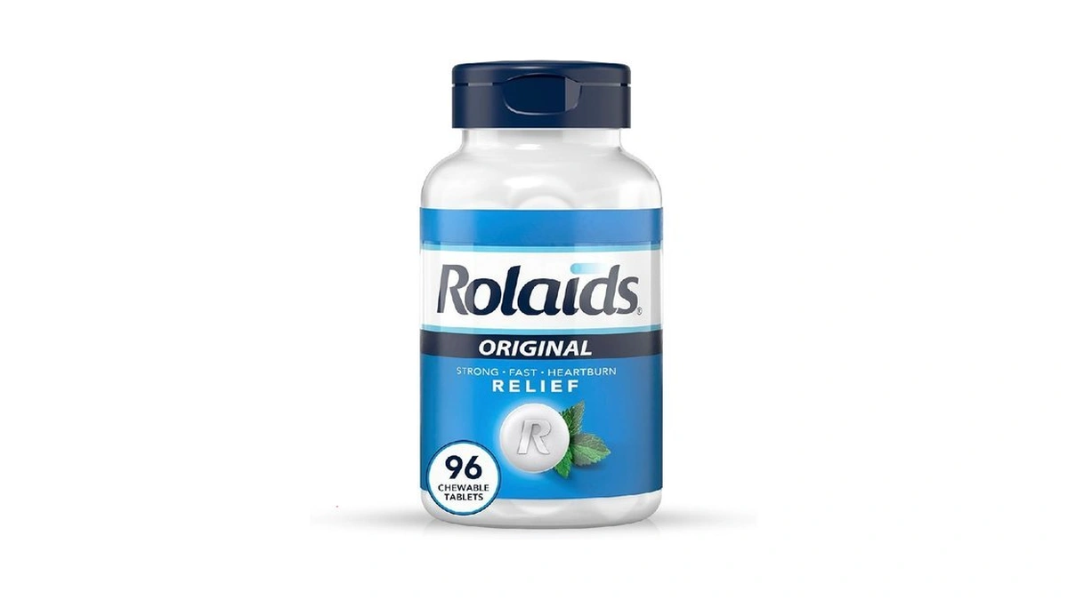 Rolaids Original Strength Antacid, 96 Chewable Tablets, Mint Flavor, Original