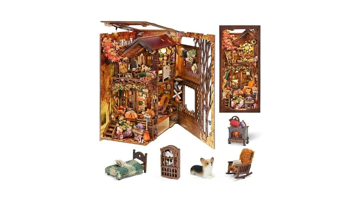Toyqi Book Nook Kit, Book Nook Kits For Adults, Diy