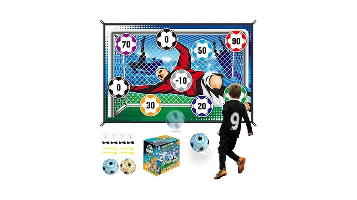 Anehono Soccer Ball Game Mat Set, Sticky Soccer Ball Indoor