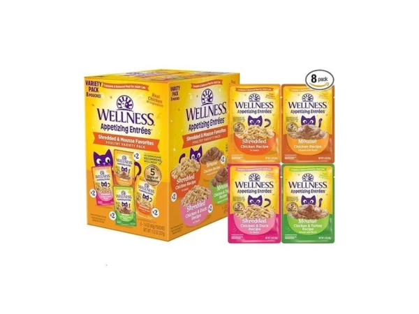 Wellness Appetizing Entrées Shredded And Mousse Variety Pack Adult Wet