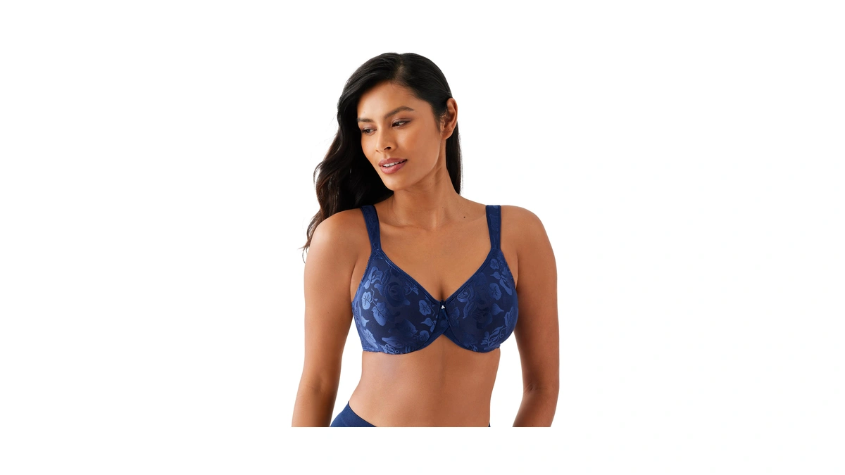 Wacoal Women's Awareness Full Figure Underwire Bra 85567 Blue Depths