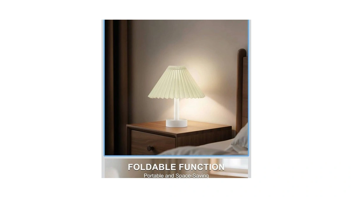 Loveruis Night Light Rechargeable Lamps With 3 Dimmable Colors, Cordless