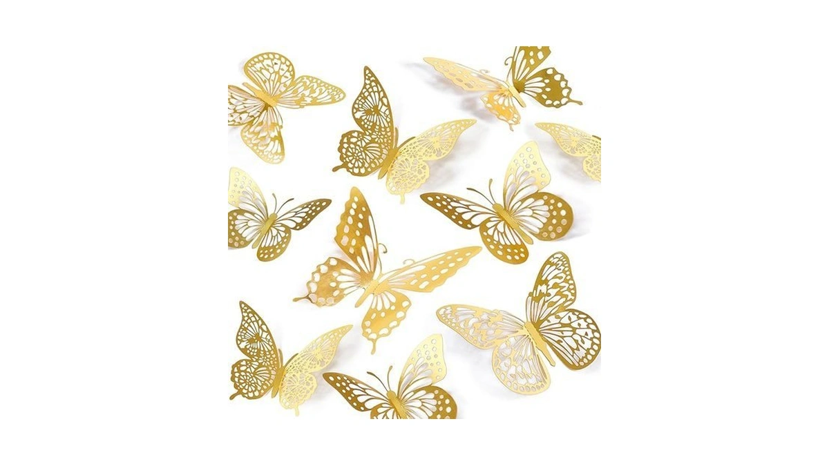 Saoropeb 3d Butterfly Wall Decor - 48 Pcs, 4 Styles,