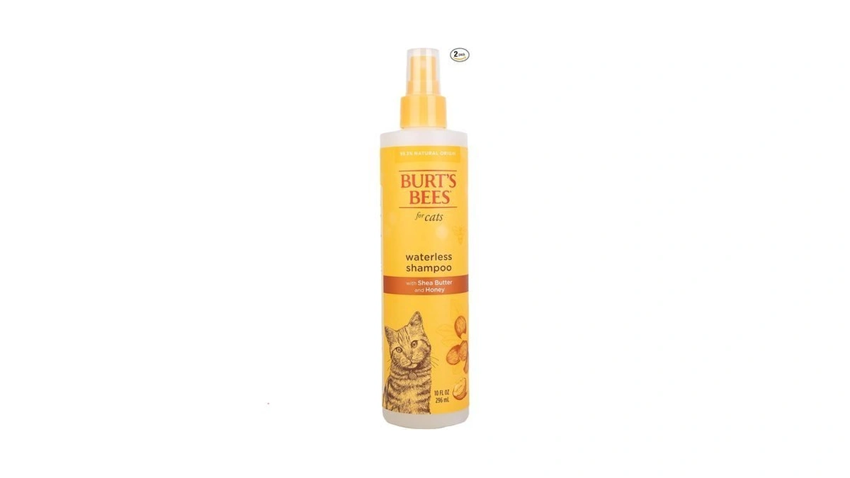Burt's Bees For Pets Waterless Cat Shampoo Spray, No-rinse Cat