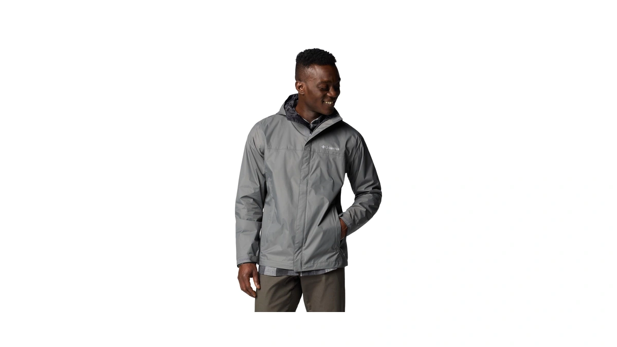 Columbia Men's Watertight Ii Waterproof Rain Jacket, City Grey, Medium