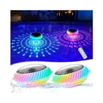 Goallim Floating Pool Lights Solar Powered, 7.6 Inch Rgb Upper&