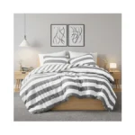 Regency Heights Reversible Striped Queen Comforter Set, Soft Microfiber Bedding