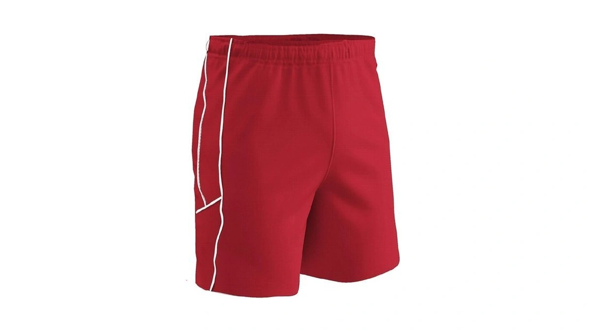 Champro Men's Standard Header Lightweight Adult Soccer Shorts, Red, Large