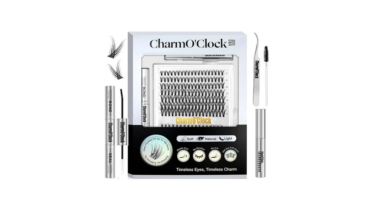 Lash Clusters Kit, 266pcs Individual Cluster Lash Extensions Kit D