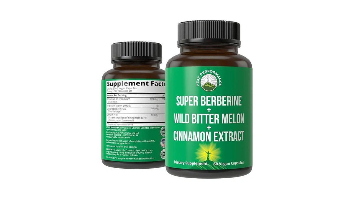 Ultra High Strength 4-in-1 Super Berberine Patented Glucovantage + Wild
