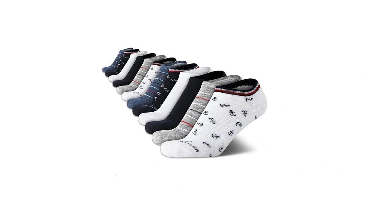 Tommy Hilfiger Womens No Show Socks -12 Pack Cotton Blend