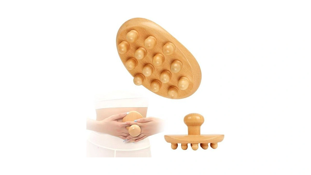 Wood Therapy Massage Tools, Cellulite Massager Roller Wooden Body Brush