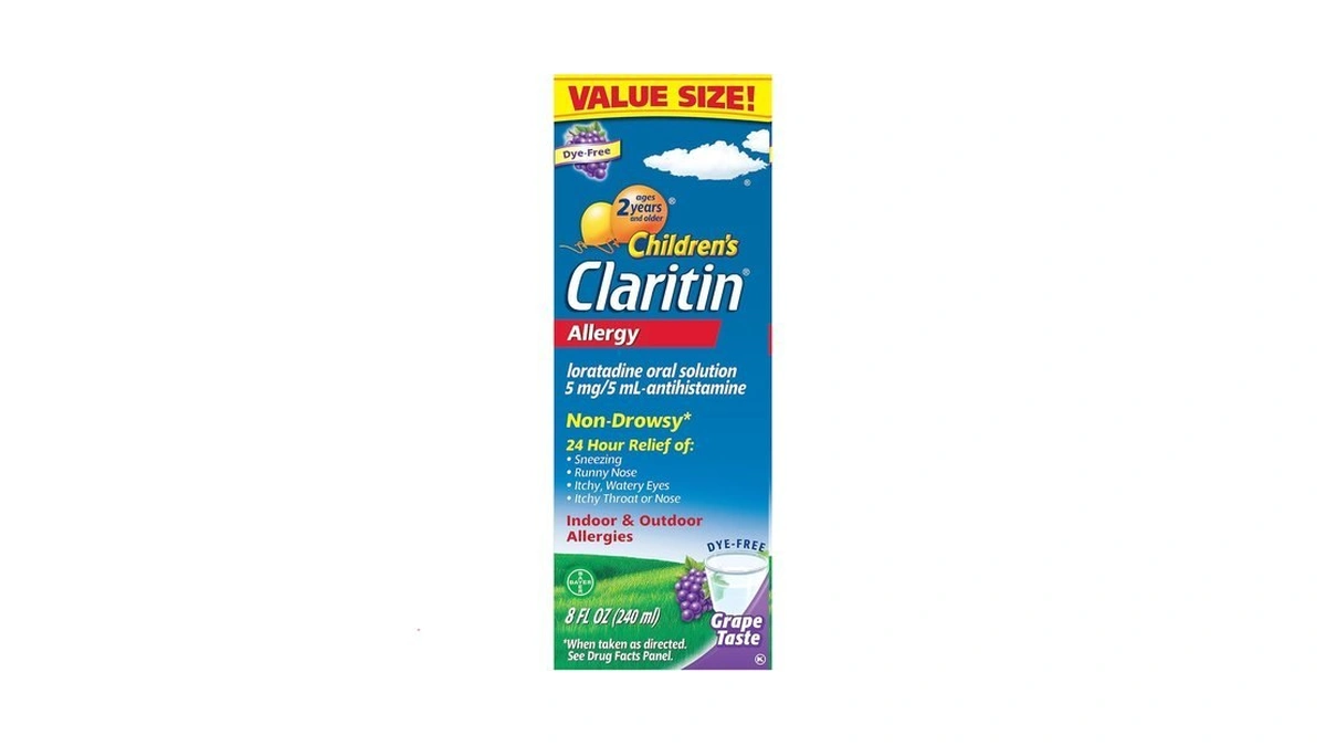 Claritin Children's Allergy Medicine, 24-hour Non-drowsy Loratadine 5mg, Antihistamine Liquid