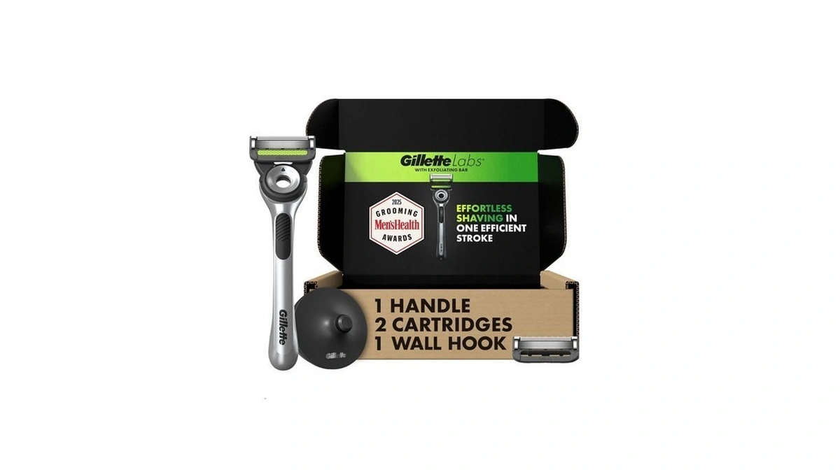 Gillette Labs Men's Razor Set, 1 Shower Hook, 1 Handle,