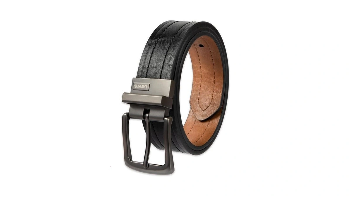 Levi's Men's Reversible Casual Jeans Belt, Black/tan, 40 (waist 38)