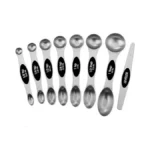 Pack Of 8 Stainless Steel Magnetic Measuring Spoons Set, Cordless
