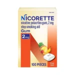 Nicorette 2 Mg Nicotine Gum To Quit Smoking - Fruit