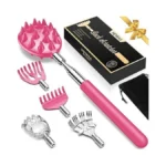 Telescoping Back Scratcher With 5 Detachable Heads, Fathers Day Dad