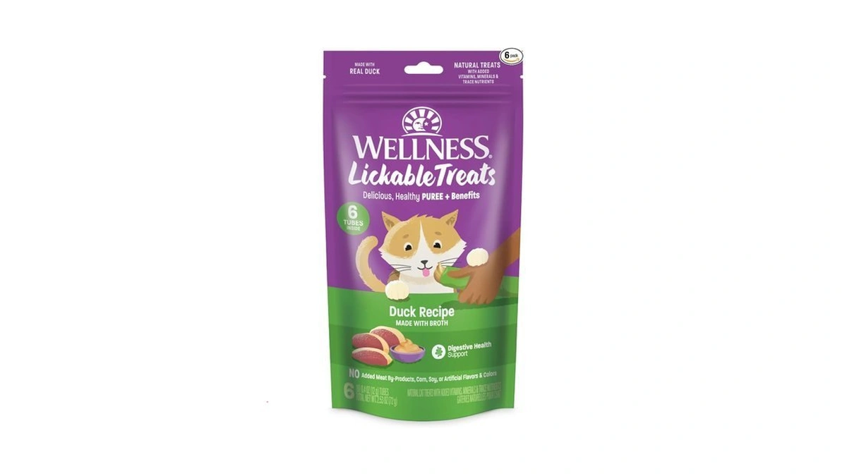 Wellness Lickable Soft Puree Cat Treats, All Lifestages, Kitten To