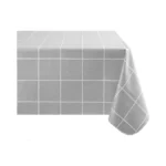 Elrene Home Fashions Windowpane Plaid Water- And Stain-resistant Vinyl Tablecloth