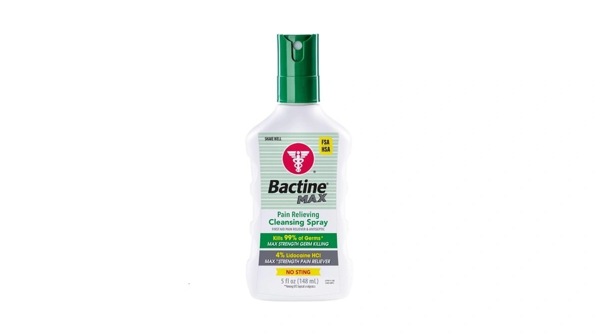 Bactine Max Pain Relieving Antiseptic Spray With Lidocaine, First Aid