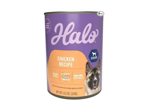 Halo Senior Wet Dog Food Whole Chicken Recipe, Grain Free