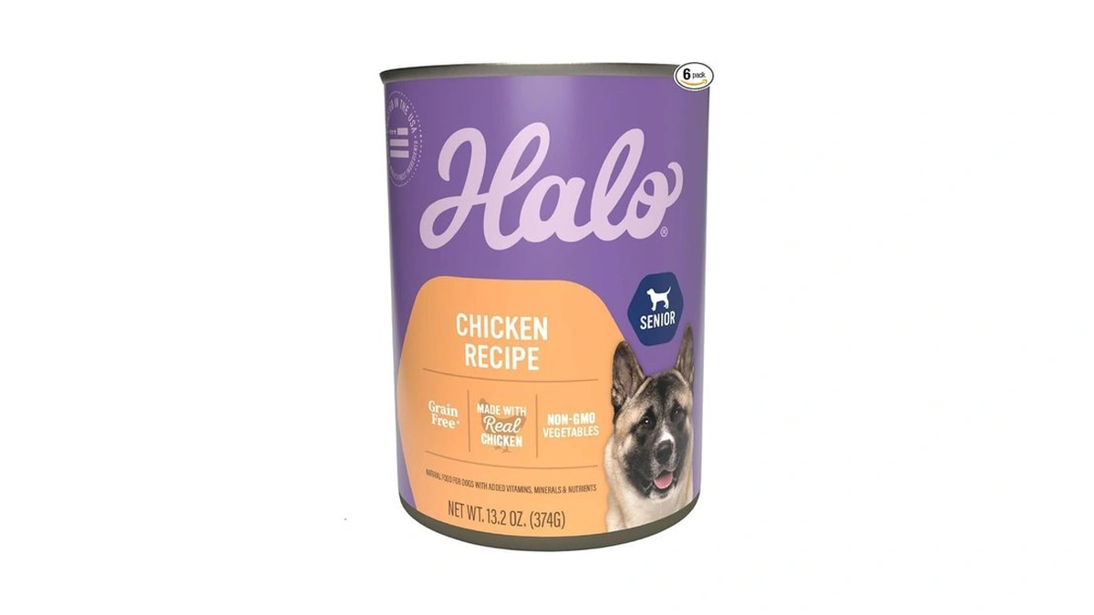 Halo Senior Wet Dog Food Whole Chicken Recipe, Grain Free
