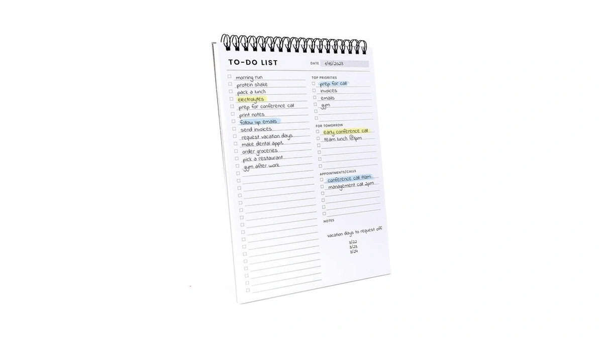 To Do List Notepad: With Multiple Functional Sections - 6.5