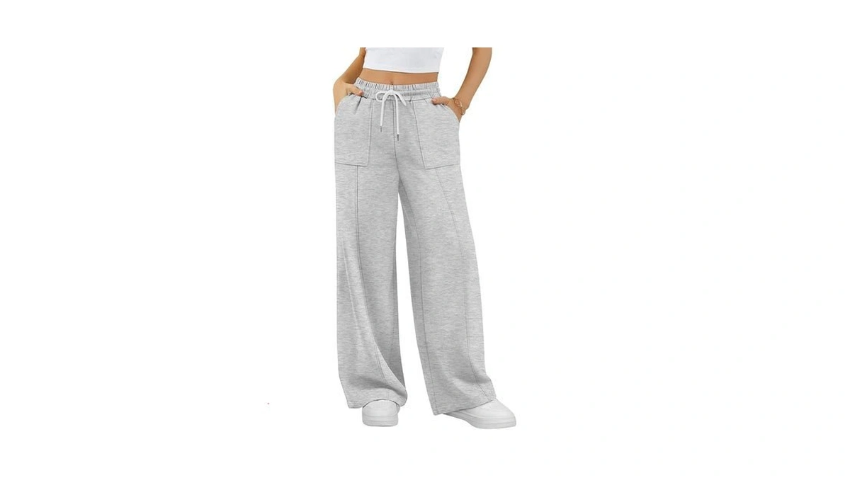 Alimasha Womens Wide Leg Sweatpants Baggy Loose Fall Barrel Casual