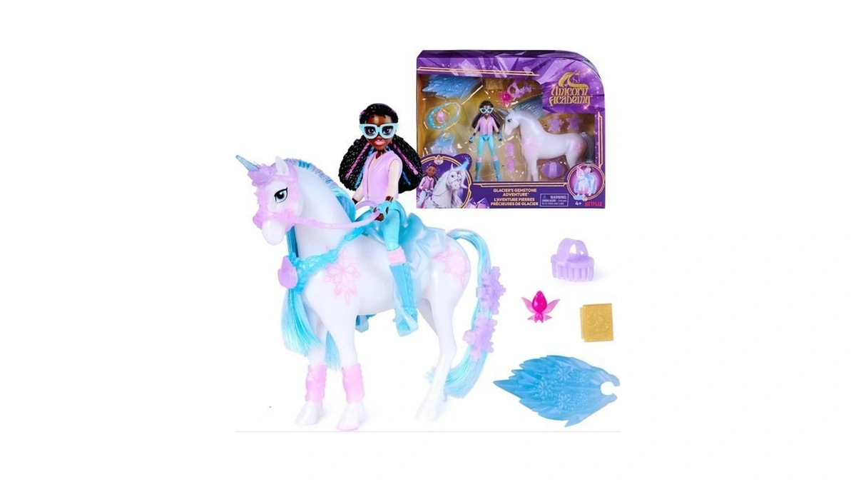 Unicorn Academy, Glacier’s Gemstone Adventure With Layla Doll & 13