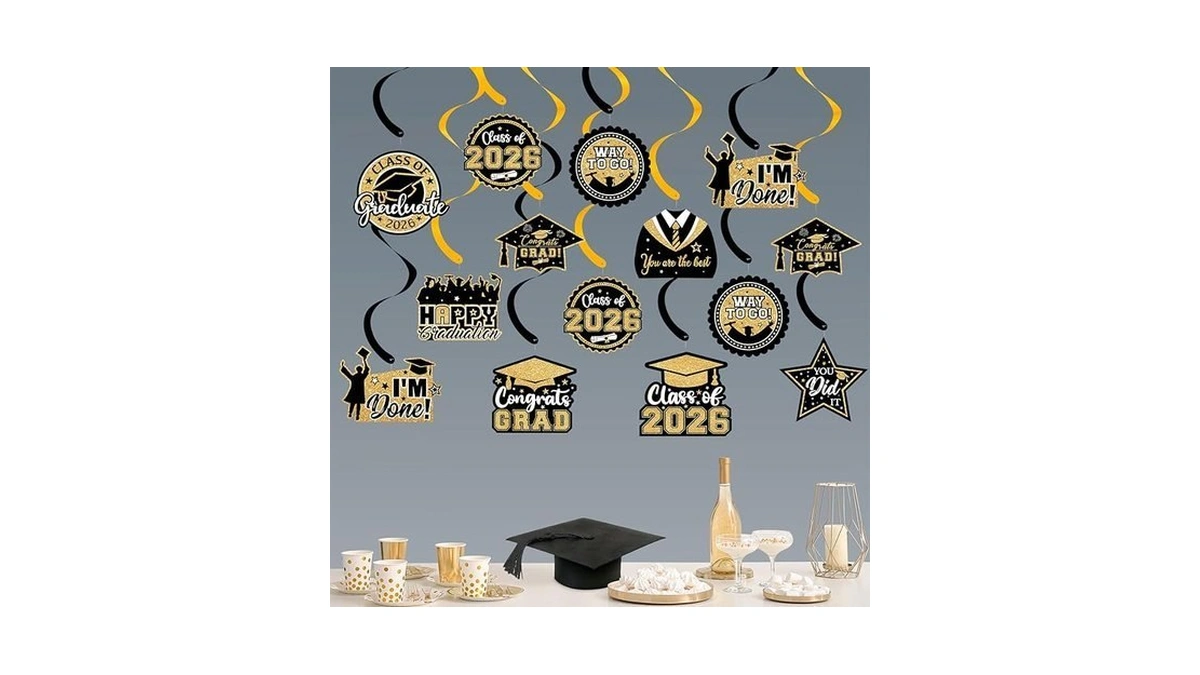 20 Pack Graduation Party Decorations 2026 - Congrats Grad Hanging