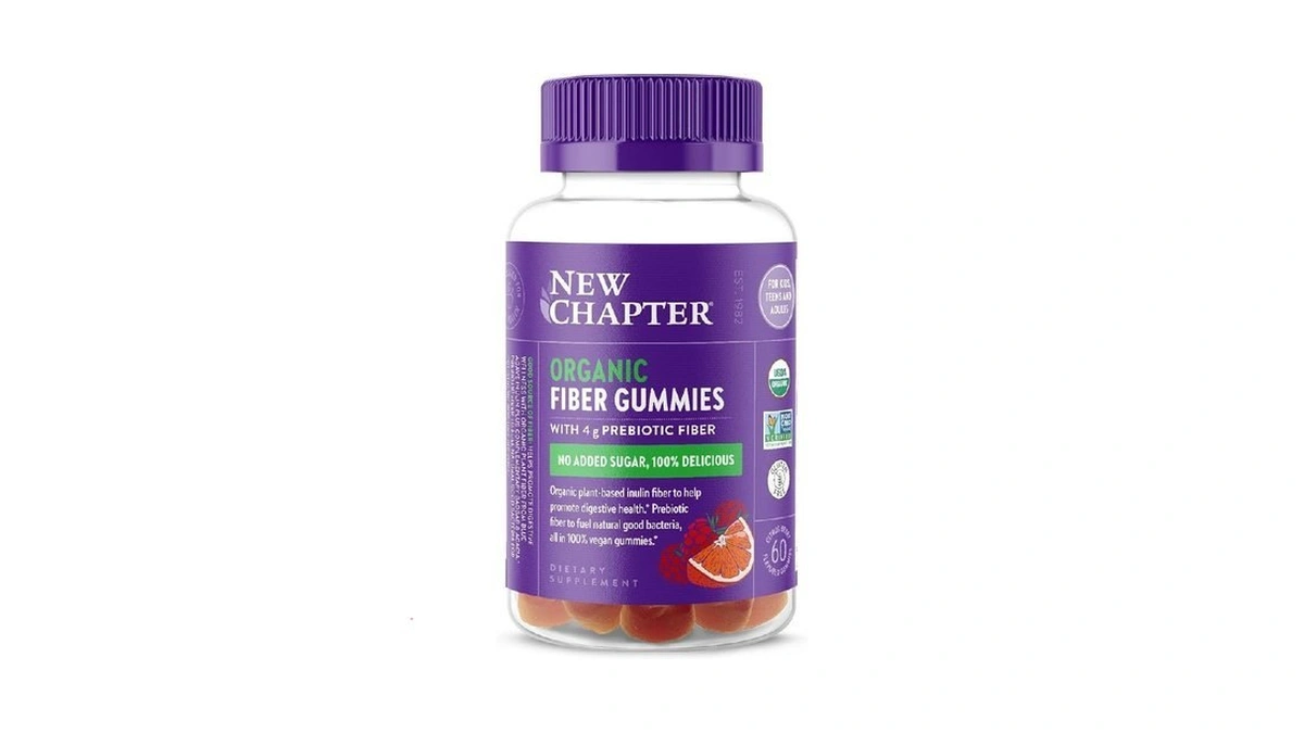 New Chapter Organic Fiber Gummies - Prebiotic Fiber For Digestive