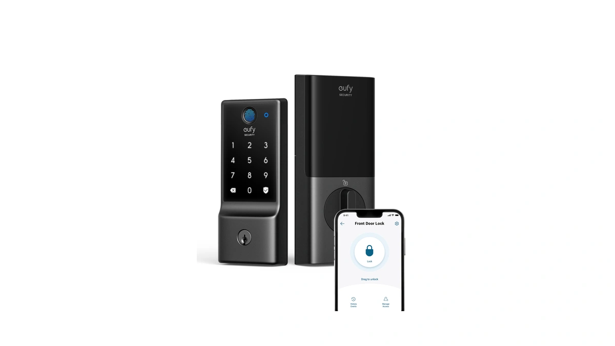 Eufy Security Smart Lock C220, Fingerprint Keyless Entry Door Lock,