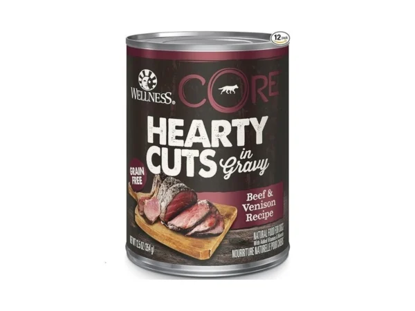 Wellness Core Hearty Cuts Adult Canned Wet Dog Food, Grain
