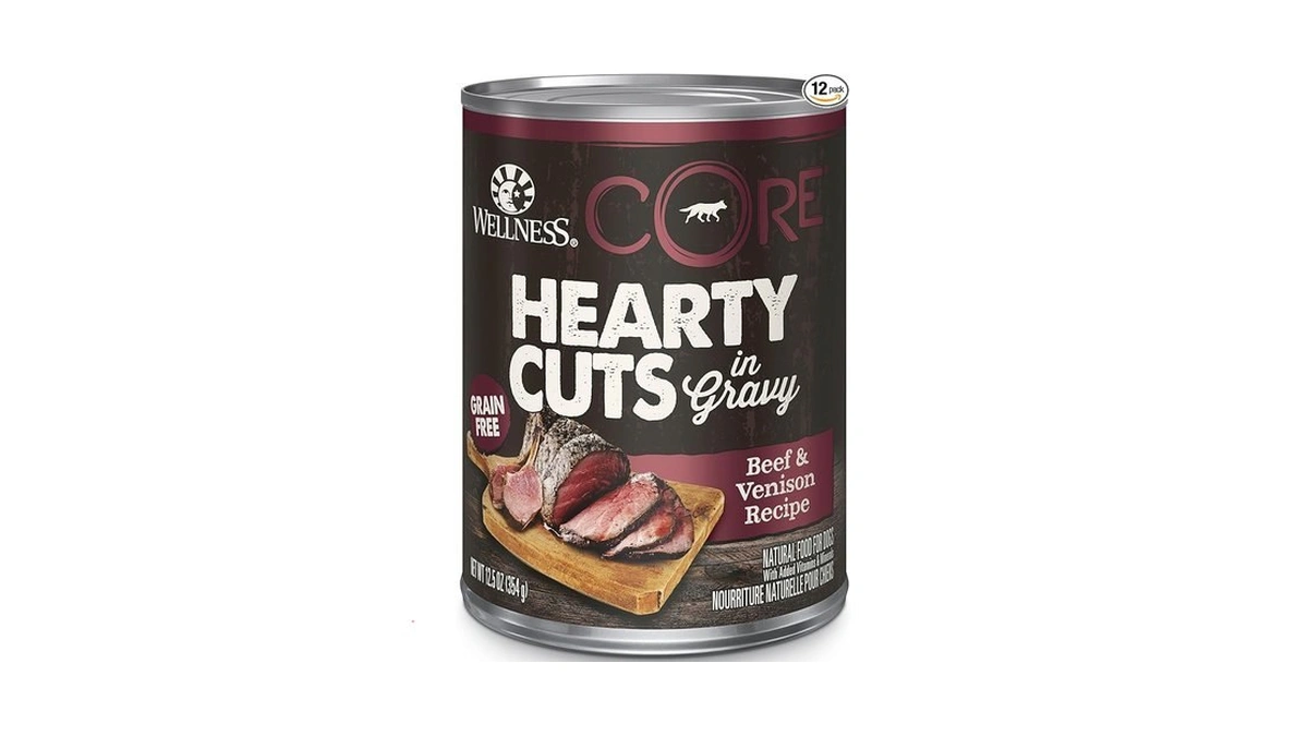 Wellness Core Hearty Cuts Adult Canned Wet Dog Food, Grain