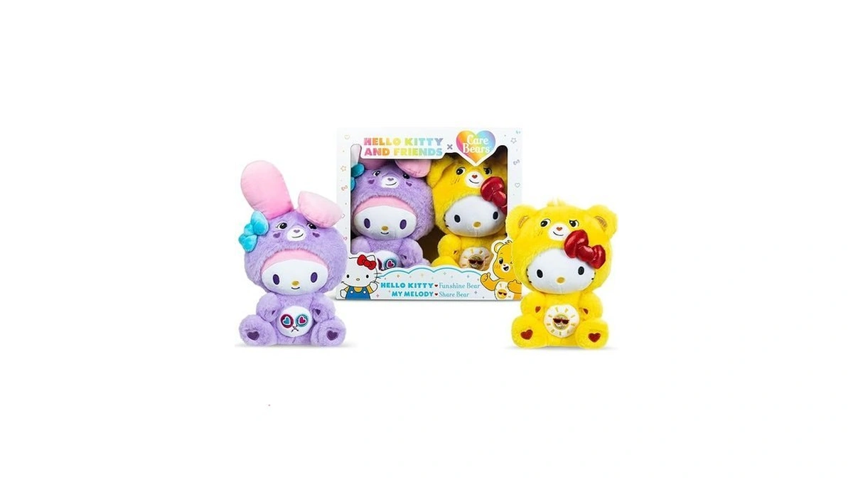 Care Bears X Hello Kitty Plush 2 Pack - Hello