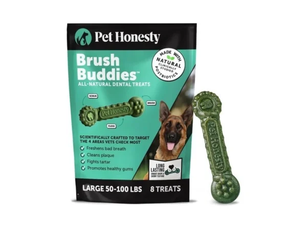 Pet Honesty Brush Buddies All Natural Dog Dental Treats For