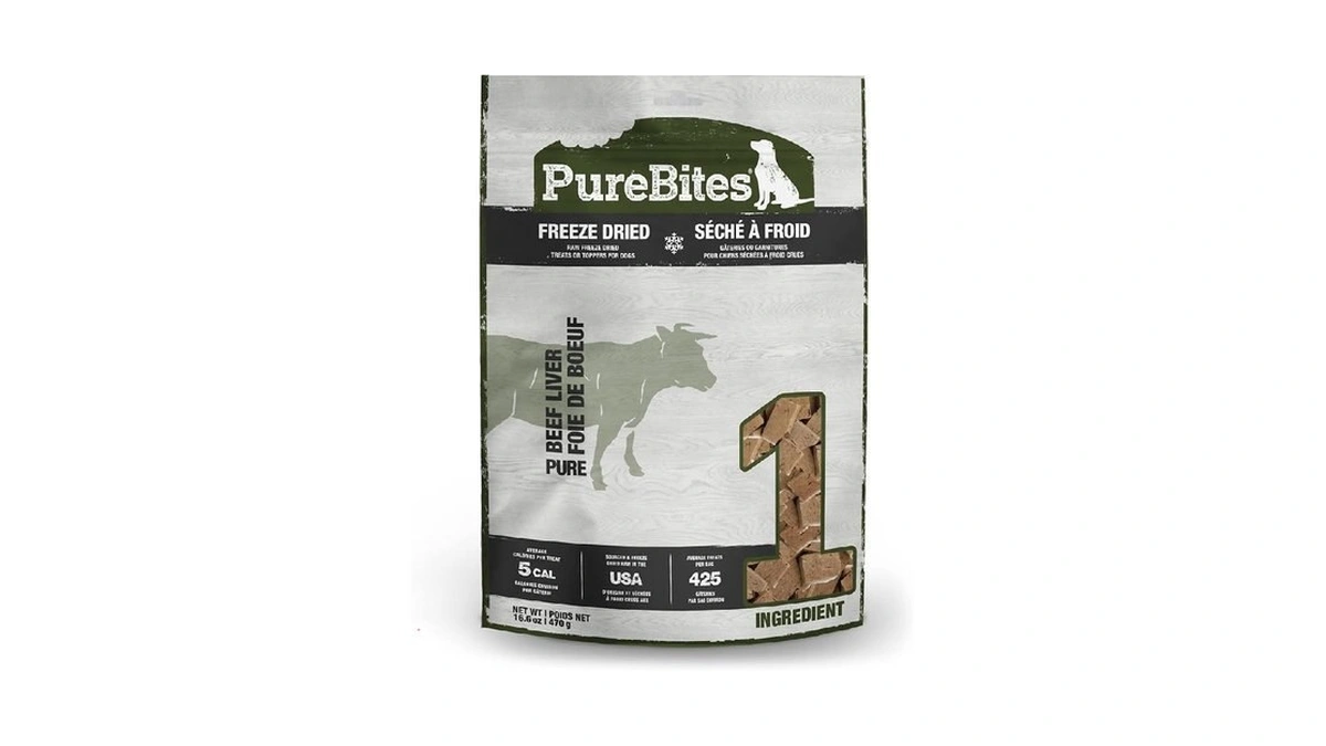 Purebites Beef Liver Freeze Dried Dog Treats, 1 Ingredient, Made