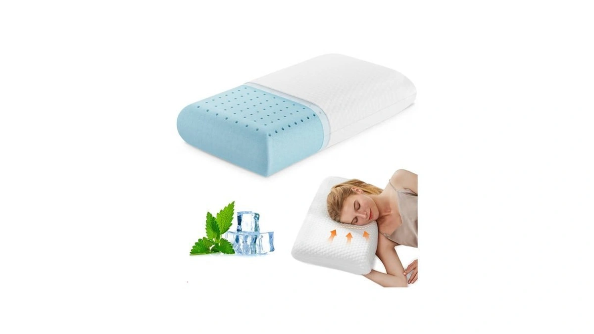 Olixis Memory Foam Pillows For Sleeping,1 Pack Queen Size Bed