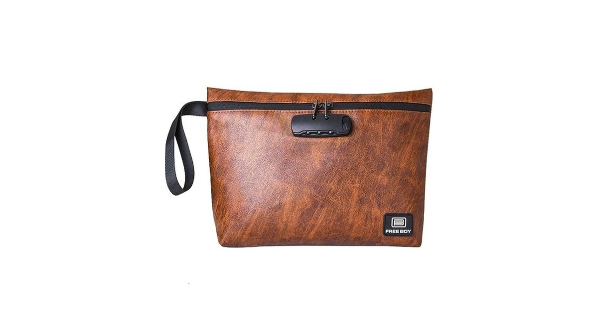 Free Boy 11.8"x8.6"smell Proof Bag With Combination Lock,odor Proof Travel
