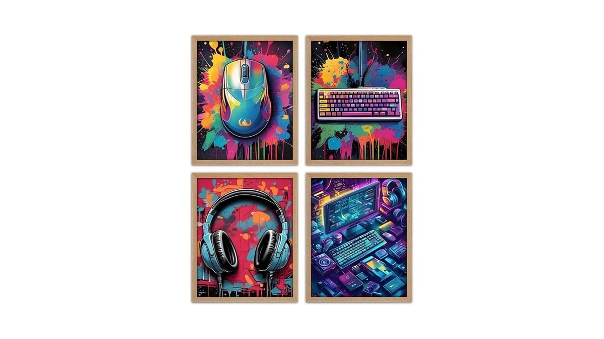 Video Game Wall Art Posters Prints For Boys Room Dorm