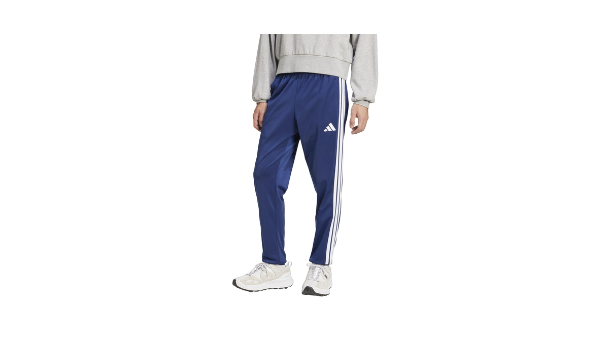 Adidas Mens 3-stripes Tricot Regular Tapered Sportswear Track Pants, Dark