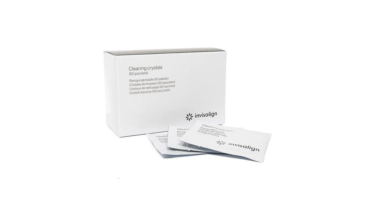 Invisalign Cleaning Crystals For Clear Aligners And Retainers, (50 Packets)